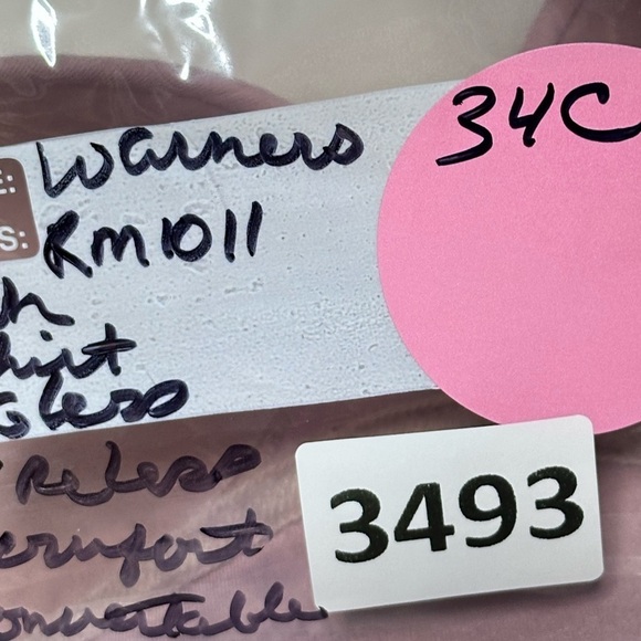 Warner’s Bra 34C Wireless Tag-less Convertible Contour Blush 3492 PP - Picture 2 of 10